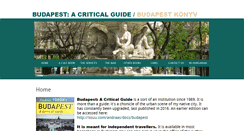 Desktop Screenshot of budapest-criticalguide.hu